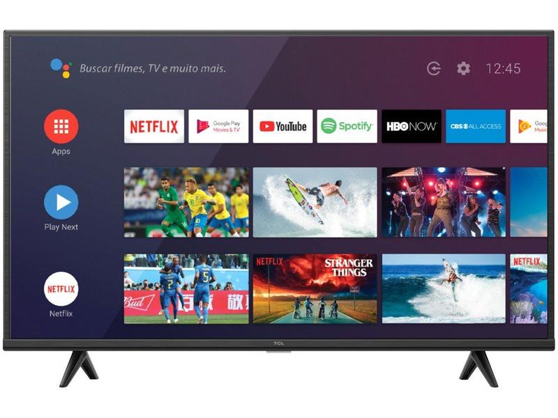 TCL 43V型4K 液晶テレビ スマートテレビ 43P615 Netflix等 Smart TV 43” UHD 4K LED TCL 43P615 VA 60Hz - Android Wi-Fi